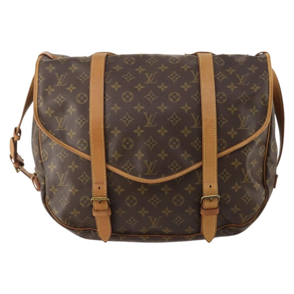 LOUIS VUITTON Monogram Saumur 43 Shoulder Bag M42252 LV Auth 175074A