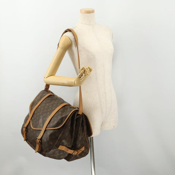 LOUIS VUITTON Monogram Saumur 43 Shoulder Bag M42252 LV Auth 175074A