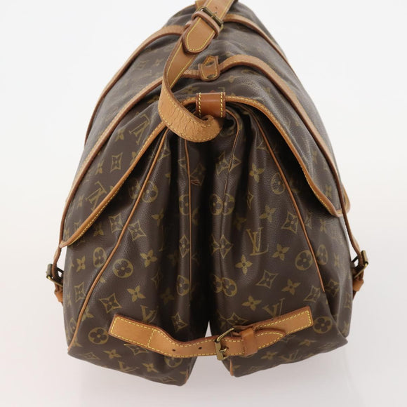 LOUIS VUITTON Monogram Saumur 43 Shoulder Bag M42252 LV Auth 175074A