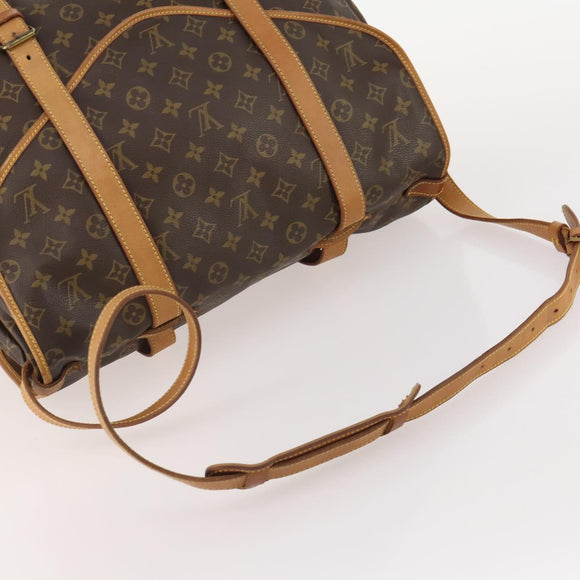 LOUIS VUITTON Monogram Saumur 43 Shoulder Bag M42252 LV Auth 175074A