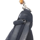 GUCCI Bamboo Shoulder Bag Nylon Navy Silver 000 2855 0531 5 Auth 175077-10