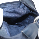 GUCCI Bamboo Shoulder Bag Nylon Navy Silver 000 2855 0531 5 Auth 175077-20