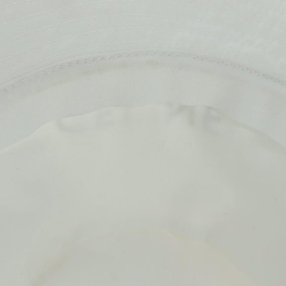 CELINE Bucket Hat Cotton L White Auth 175079M