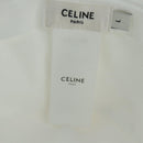 CELINE Bucket Hat Cotton L White Auth 175079M-14