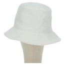 CELINE Bucket Hat Cotton L White Auth 175079M-2