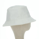 CELINE Bucket Hat Cotton L White Auth 175079M-4