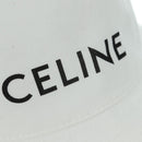 CELINE Bucket Hat Cotton L White Auth 175079M-5
