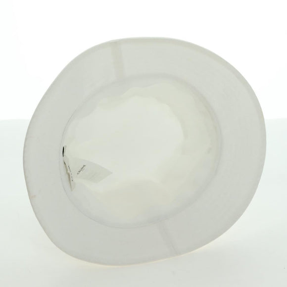 CELINE Bucket Hat Cotton L White Auth 175079M