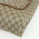 GUCCI GG Supreme Web Sherry Line Tote Bag PVC Beige Gold 120 02 003 Auth 175086-10
