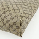 GUCCI GG Supreme Web Sherry Line Tote Bag PVC Beige Gold 120 02 003 Auth 175086-12