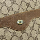 GUCCI GG Supreme Web Sherry Line Tote Bag PVC Beige Gold 120 02 003 Auth 175086-14