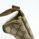 GUCCI GG Supreme Web Sherry Line Tote Bag PVC Beige Gold 120 02 003 Auth 175086-15