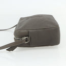 SAINT LAURENT Shoulder Bag Leather Gray Silver Auth 175088A-4
