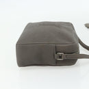 SAINT LAURENT Shoulder Bag Leather Gray Silver Auth 175088A-5