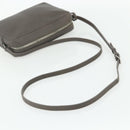 SAINT LAURENT Shoulder Bag Leather Gray Silver Auth 175088A-7