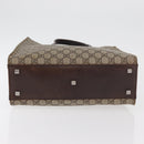 GUCCI GG Supreme Tote Bag PVC Beige Silver 91249 Auth 175089A-6