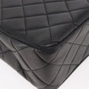 CHANEL Matelasse Chain Shoulder Bag Lamb Skin Black Gold CC Auth 175090SAV-16