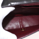 CHANEL Matelasse Chain Shoulder Bag Lamb Skin Black Gold CC Auth 175090SAV-10