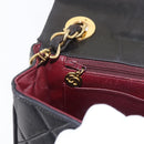 CHANEL Matelasse Chain Shoulder Bag Lamb Skin Black Gold CC Auth 175090SAV-24