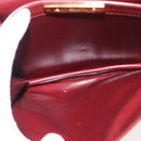 CARTIER Must Line Shoulder Bag Leather Bordeaux Gold Auth 175092A-17