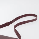 CARTIER Must Line Shoulder Bag Leather Bordeaux Gold Auth 175092A-8