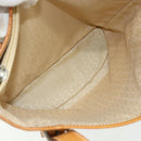 CELINE C Macadam Canvas Tote Bag White Auth 175095A-15