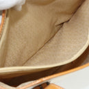 CELINE C Macadam Canvas Tote Bag White Auth 175095A-19