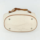 CELINE C Macadam Canvas Tote Bag White Auth 175095A-9