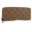 LOUIS VUITTON Monogram Reverse Portefeuille Clemence Wallet M82336 Auth 175096SM-1