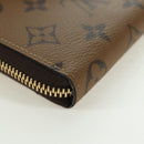 LOUIS VUITTON Monogram Reverse Portefeuille Clemence Wallet M82336 Auth 175096SM-15