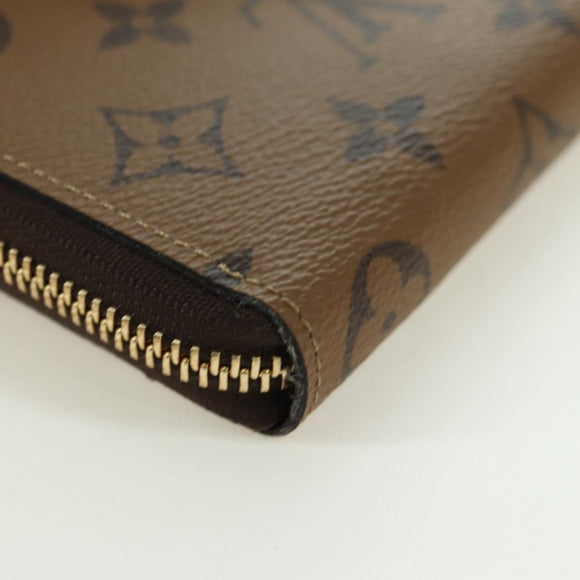 LOUIS VUITTON Monogram Reverse Portefeuille Clemence Wallet M82336 Auth 175096SM