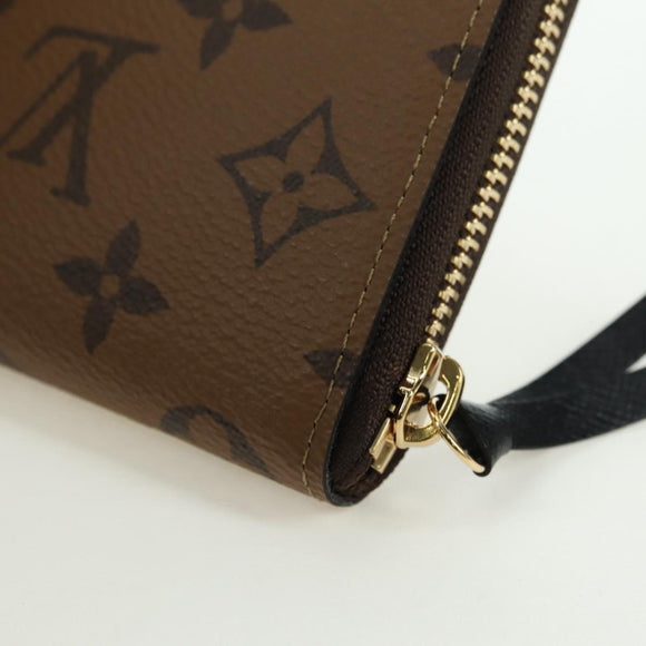 LOUIS VUITTON Monogram Reverse Portefeuille Clemence Wallet M82336 Auth 175096SM