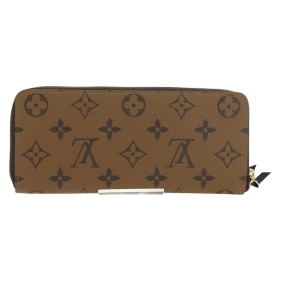 LOUIS VUITTON Monogram Reverse Portefeuille Clemence Wallet M82336 Auth 175096SM