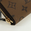 LOUIS VUITTON Monogram Reverse Portefeuille Clemence Wallet M82336 Auth 175096SM-7