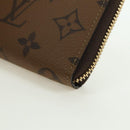 LOUIS VUITTON Monogram Reverse Portefeuille Clemence Wallet M82336 Auth 175096SM-14