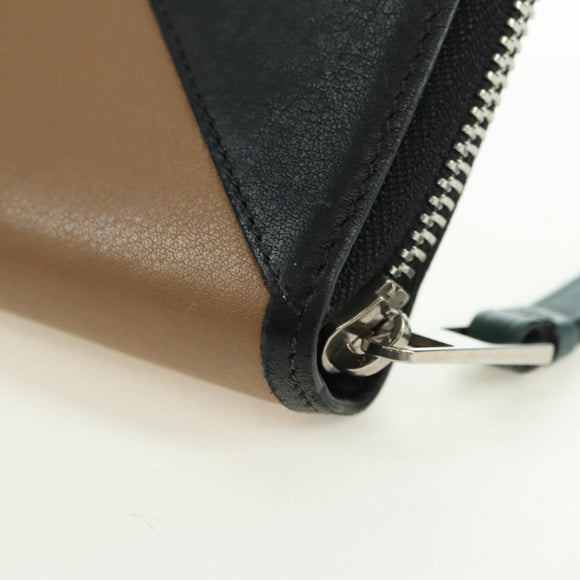 LOEWE Puzzle Macintosh Collaboration Long Wallet Leather Brown Auth 175097M