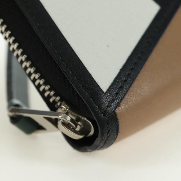 LOEWE Puzzle Macintosh Collaboration Long Wallet Leather Brown Auth 175097M
