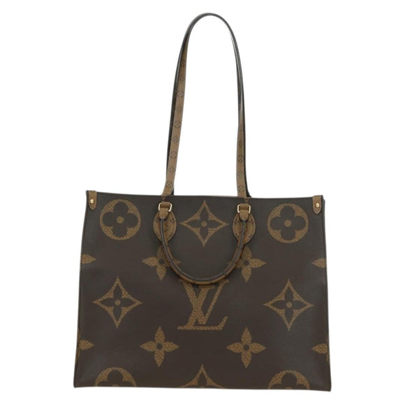 LOUIS VUITTON Monogram Reverse Giant On The Go GM Tote Bag M45320 Auth 175102SAM