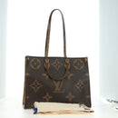 LOUIS VUITTON Monogram Reverse Giant On The Go GM Tote Bag M45320 Auth 175102SAM-12