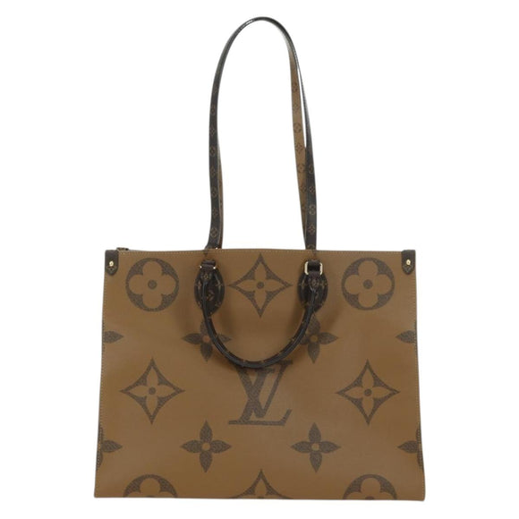 LOUIS VUITTON Monogram Reverse Giant On The Go GM Tote Bag M45320 Auth 175102SAM