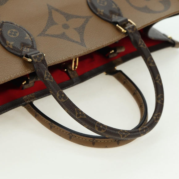 LOUIS VUITTON Monogram Reverse Giant On The Go GM Tote Bag M45320 Auth 175102SAM