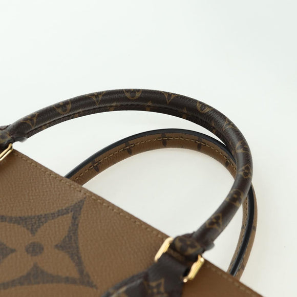 LOUIS VUITTON Monogram Reverse Giant On The Go GM Tote Bag M45320 Auth 175102SAM