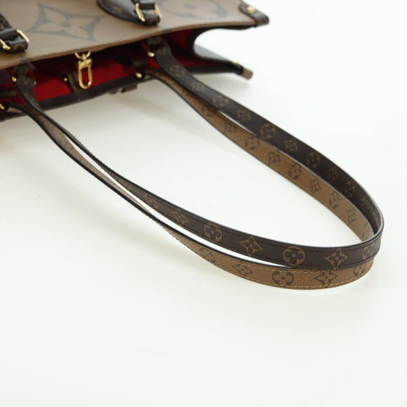 LOUIS VUITTON Monogram Reverse Giant On The Go GM Tote Bag M45320 Auth 175102SAM