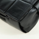 BOTTEGA VENETA MAXI INTRECCIATO Shoulder Bag Leather Black Auth 175103SAV-15