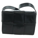 BOTTEGA VENETA MAXI INTRECCIATO Shoulder Bag Leather Black Auth 175103SAV-13