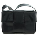 BOTTEGA VENETA MAXI INTRECCIATO Shoulder Bag Leather Black Auth 175103SAV-2