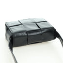 BOTTEGA VENETA MAXI INTRECCIATO Shoulder Bag Leather Black Auth 175103SAV-6