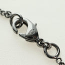 CHANEL COCO Mark Necklace metal Silver CC Auth 175104M-12