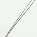 CHANEL COCO Mark Necklace metal Silver CC Auth 175104M-4