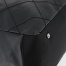 CHANEL Paris Biarritz Tote Bag Coated Canvas Black Silver CC Auth 175106A-8